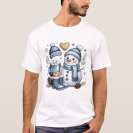 Winter Cozy Snowman  T-shirt