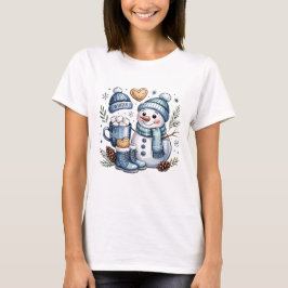 Winter Cozy Snowman  T-shirt