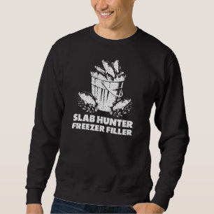 Winter Crappie Vissen Slab Hunter Trui