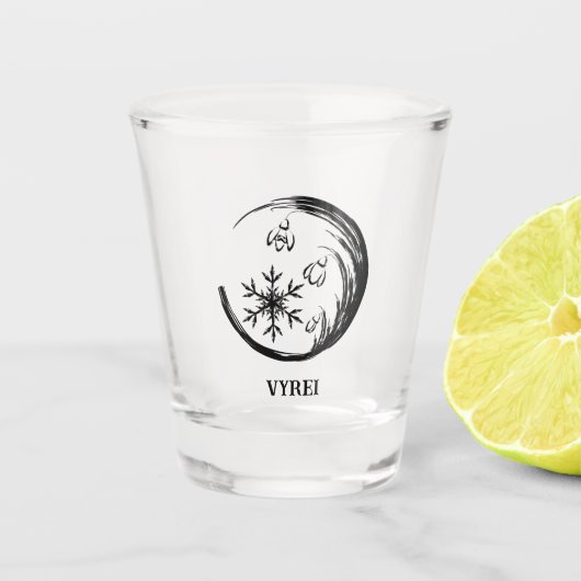 Winter Crest Shot Glas (Voorkant)