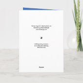 Winter Crystal Yule Kaart (Achterkant)