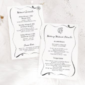 Winter Cupid Ski Mariage Détails Carte