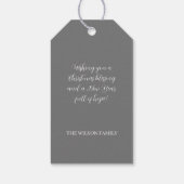 Winter Cute Sparrow Illustration Cadeaulabel (Achterkant)