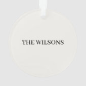 Winter Cute Sparrow Illustration Ornament (achterkant)