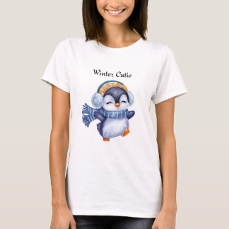Winter Cutie | Cute Penguin Winter T-Shirt