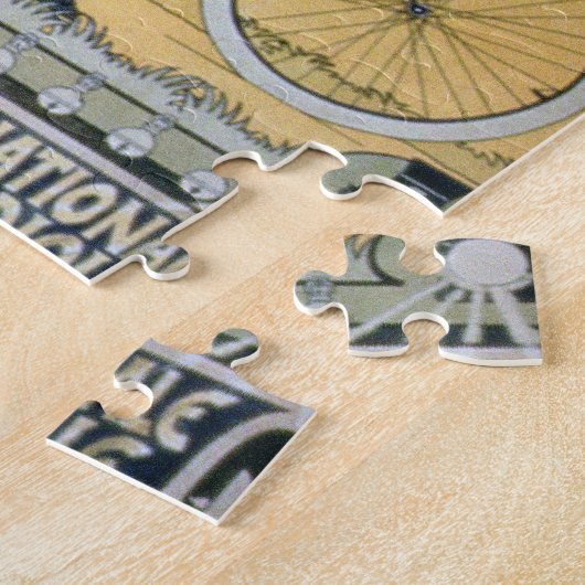 "Winter Cycle Racing Track", internationaal tentoo Legpuzzel (Zijkant)