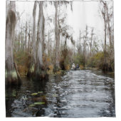 Winter Cypress Trees in Okefenokee Swamp Douchegordijn (Voorkant)