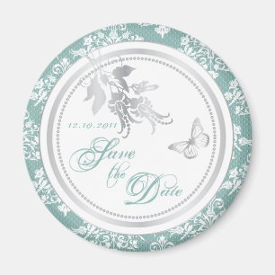 Winter Damask SD Magnet Magneet