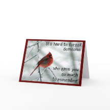 Winter Death of a Very Special Person Card