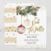 Winter Decaan the Halls Bridal Shower Invitation Kaart (Voorkant / Achterkant)