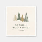Winter december Baby shower Servet (Voorkant)