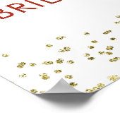 Winter Deck the Halls Fête des mariées Affiche de  (Coin)