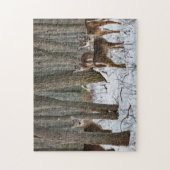 Winter Deer 14x11 uitdagend Legpuzzel (Verticaal)
