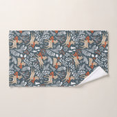 Winter Deer, Bomen, Branches en Snowflakes Bad Handdoek (Handdoek)