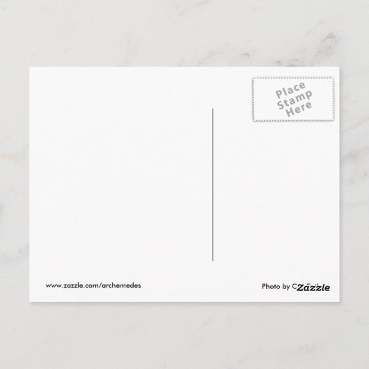 Winter Deer Briefkaart (Achterkant)