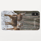 Winter Deer Case-Mate iPhone Case (Achterkant (horizontaal))