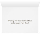 Winter Deer Forest Joyeuses Vacances (Intérieur Horizontal (Bas))