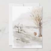 Winter Deer Forest Vind de gast Baby bingo spel Kaart (Achterkant)