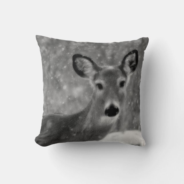 Winter Deer Kussen (Voorkant)