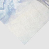 Winter Deer Snow Falling kerstboom Blue White Tissuepapier (Detail)