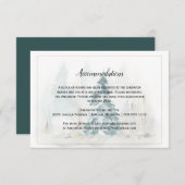 Winter dennenboom trouw bijlage kaarten (Voorkant / Achterkant)