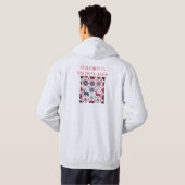 Winter Design Mannen Pattern Hooded Sweatshirt (Achterkant volledig)