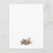 Winter Details Bruiloft Informatiekaartje (Achterkant)