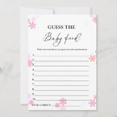 Winter Devinez The Baby Food Baby shower Carte de (Devant)