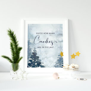Winter Devis Combien de bonbons Poster