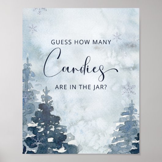 Winter Devis Combien de bonbons Poster (Devant)