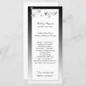 Winter Diamond Wedding Programma's (Voorkant / Achterkant)