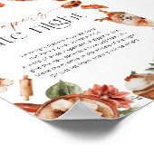 Winter Diapers Late Night Baby Shower Poster (Coin)