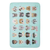 Winter Dog Faces Badmat (Voorkant Verticaal)