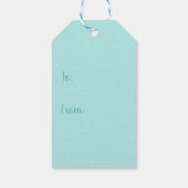 Winter Dog Faces Cadeaulabel (Achterkant)