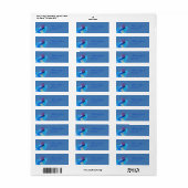 Winter Donau bruiloft Dank u Sticker (Full Sheet)