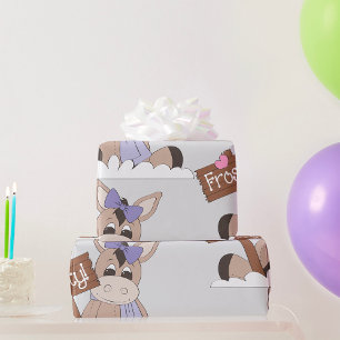 Winter Donkey Cadeaupapier