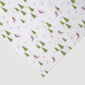 Winter Downhill Ski Pattern Tissuepapier (Detail)