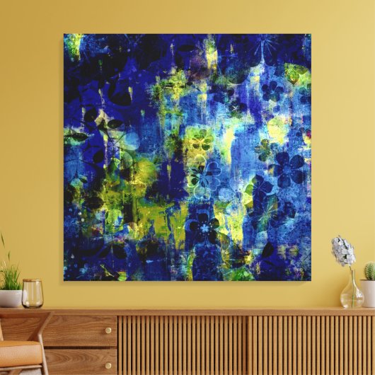 Winter Dreaming Abstract schilderen Canvas Afdruk (Insitu (Woonkamer))