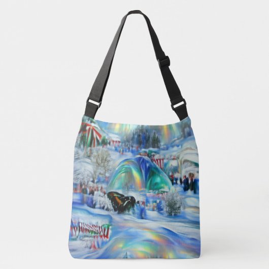 Winter Dreamscape Crossbody Tas (Voorkant)