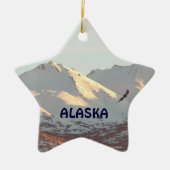 Winter Eagle Keramisch Ornament (Voorkant)