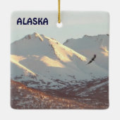 Winter Eagle Keramisch Ornament (Achterkant)