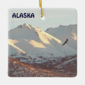 Winter Eagle Keramisch Ornament (Voorkant)