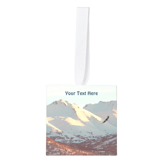 Winter Eagle Kubus Ornament (Voorkant)