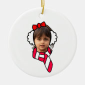 Winter Ear Muff Photo Booth Keramisch Ornament (Voorkant)