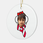 Winter Ear Muff Photo Booth Keramisch Ornament (Links)