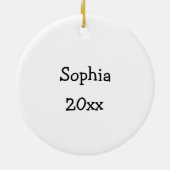 Winter Ear Muff Photo Booth Keramisch Ornament (Achterkant)