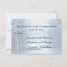 Winter Egrets RSVP-kaarten