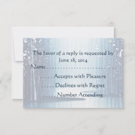 Winter Egrets RSVP-kaarten RSVP Kaartje