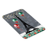 Winter Eiffeltoren, kerstballonnen, nacht Magneet (Rechterzijde)