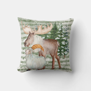 Winter Eland en Geit Kussen